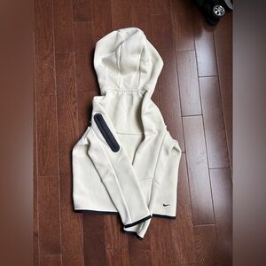 Nike Beige Hoodie with Black Details